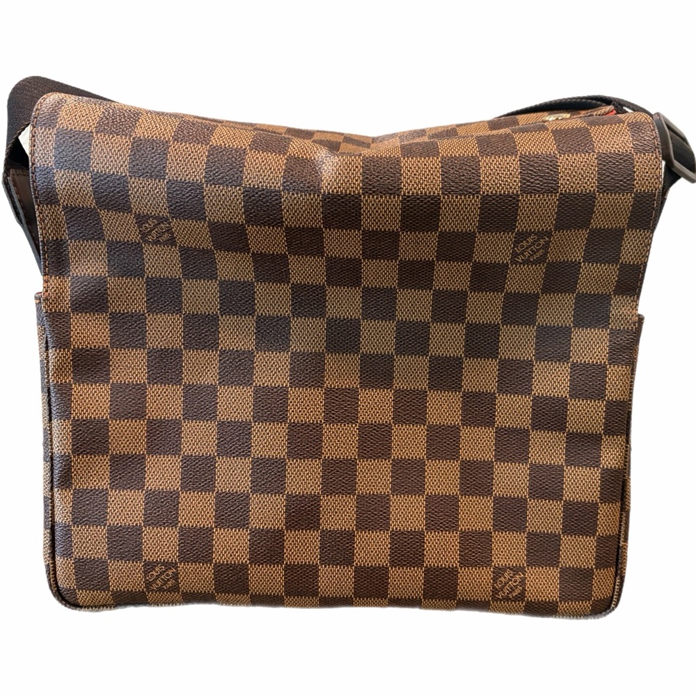 Louis Vuitton Damier Ebene Canvas Naviglio Shoulder Messenger Bag